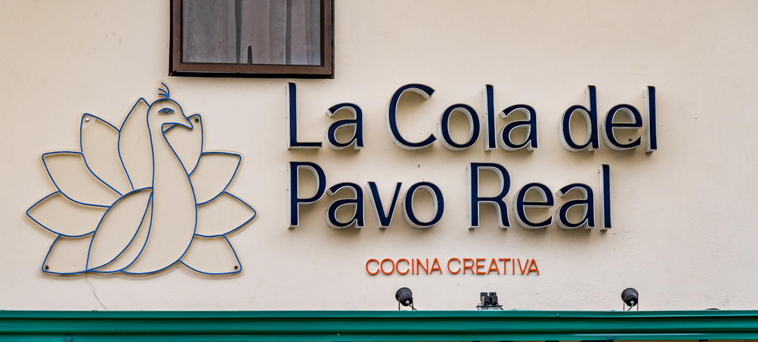 Rótulo del restaurante